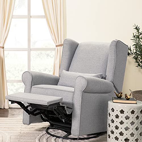 DaVinci Hayden Recliner and Swivel Glider in Misty Grey, Greenguard Gold & CertiPUR-US Certified