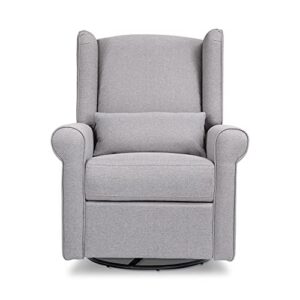 DaVinci Hayden Recliner and Swivel Glider in Misty Grey, Greenguard Gold & CertiPUR-US Certified