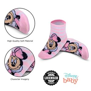 Disney baby girls Minnie Mouse Girl 10-pack Infant Sock, Multicolor - 0-24 Months Socks, Light Pink, 0-6 Months US