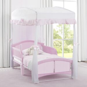 Delta Children Girls Canopy for Toddler Bed, White