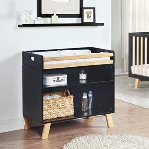 suite bebe livia changing table in black & natural