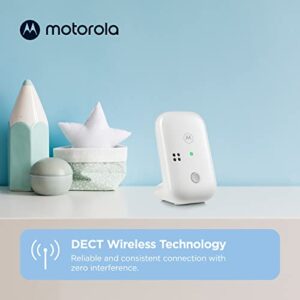 Motorola PIP10 Audio Baby Monitor - 1000ft Range, Secure & Private Connection, High-Sensitivity Mic, Volume Control, Alert Detection Light, Portable Parent Unit (Outlet or AAA Battery - NOT Included)