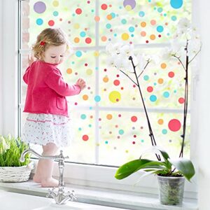 456 Pieces Polka Dots Wall Sticker Round Wall Decals Peel and Stick Circle Wall Decal Removable Vinyl Dots Wall Decals Wallpaper Art for Kids Bedroom Living Room, Classroom, Playroom Decor, Colorful