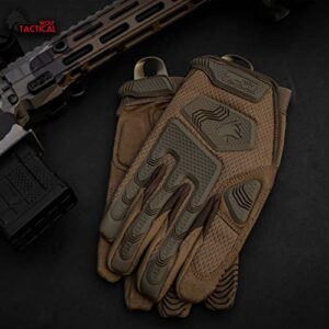 WOLF TACTICAL Shooting Gloves Tactical Gloves for Men Military Gloves, Airsoft Gloves for Paintball Combat Army Touchscreen