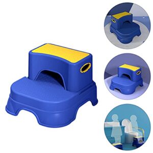 ' Step Stools Step Stool Potty Training Stool Foot Stool Bedside Step Stool Toilet Stool Stool for Kitchen Bathroom Bedroom Blue Yellow Step Stool