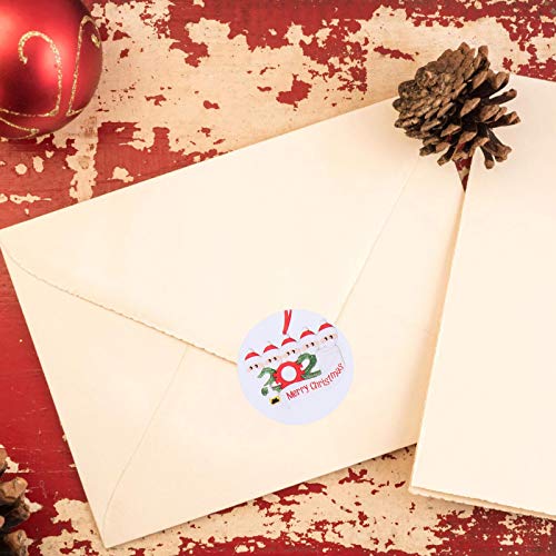 500 Sheets Christmas Snowman Self- Adhesive Stickers Sealing Stickers Roll Christmas Decorations