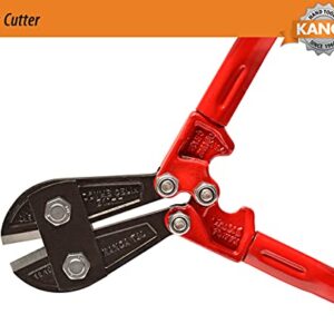 KANCA Bolt Cutter BC-7, Drop-Forged Metal Cutter and Steel Cutter, 18'' INCH Cutting Capacity 7 MM, Hand Tools & Home Improvement, Heavy Duty Cutter, Red Colour