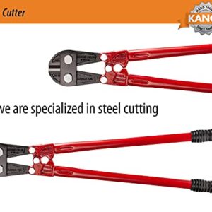 KANCA Bolt Cutter BC-7, Drop-Forged Metal Cutter and Steel Cutter, 18'' INCH Cutting Capacity 7 MM, Hand Tools & Home Improvement, Heavy Duty Cutter, Red Colour