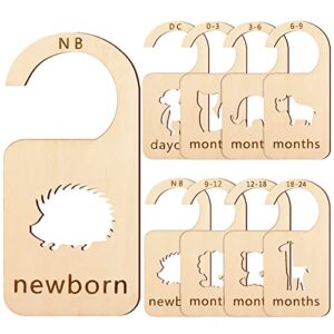 8 pieces baby closet dividers animal theme nursery clothes dividers closet organizers for infant from newborn to 24 months baby home nursery decor with daycare baby wardrobe divider arrange clothes