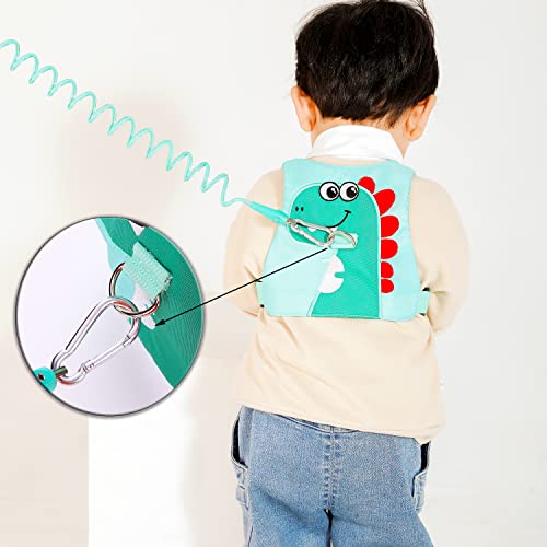 Toddler Leash-Baby Walking Safty Harness and Child Anti Lost Wrist Link for Girls/Boys Travel (Green)