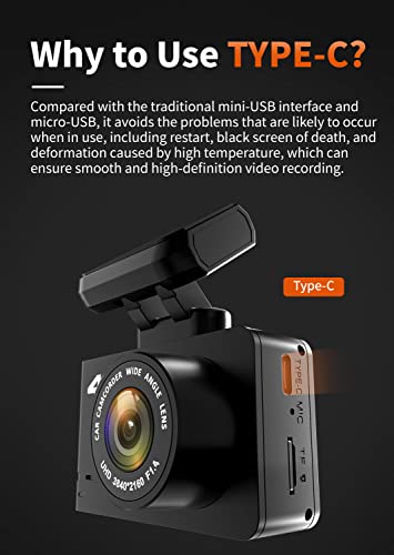 WOLFBOX Dash Cam Front and Rear, D07 4K Dash Camera for Cars with WiFi GPS, 4K/2.5K + 1080P Dual Dashcam with 2.45" LCD, 170°FOV, Night Vision, Loop Recording, Smart Parking Monitor, Magnetic Mount