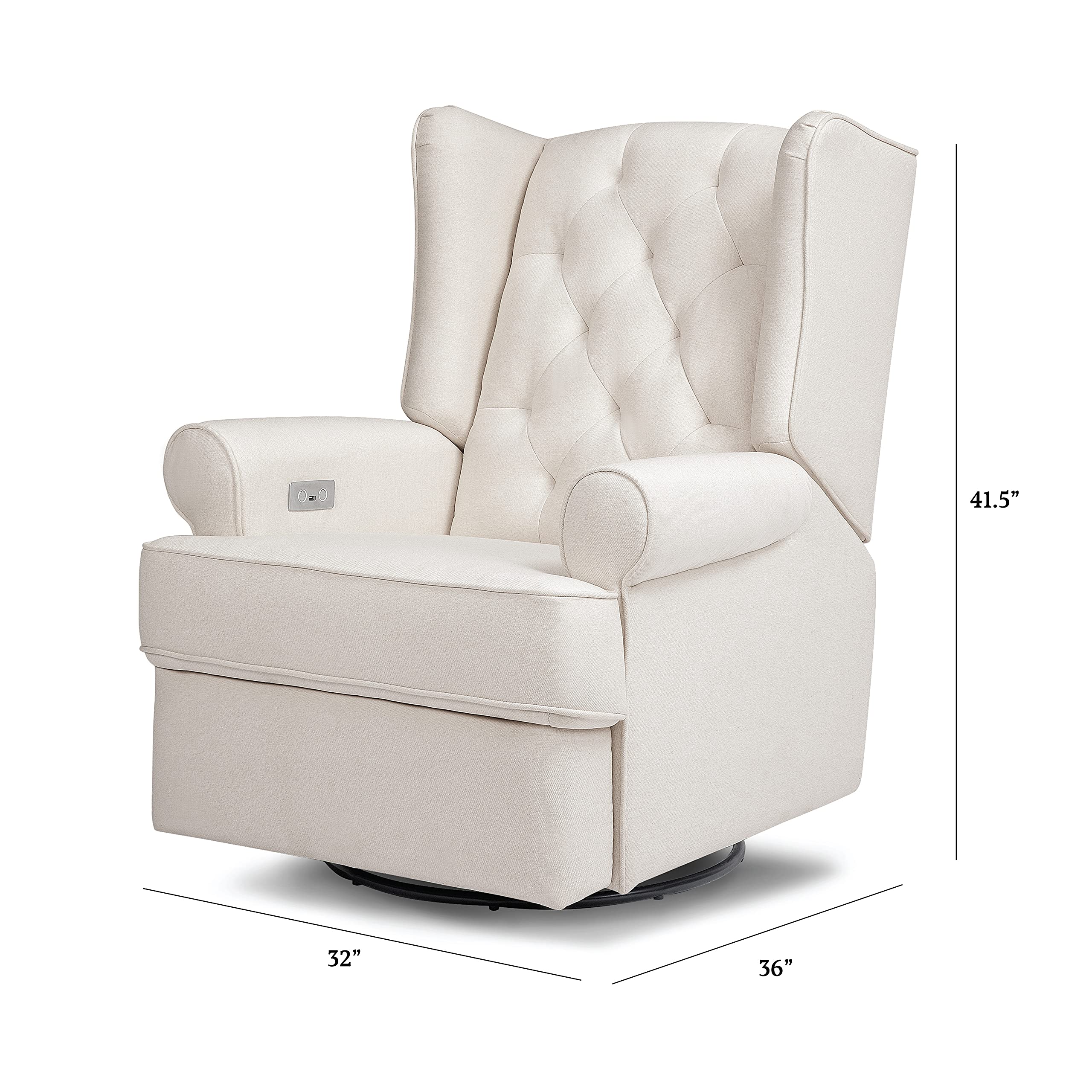 NAMESAKE Harbour Power Recliner Glider, Performance Cream Eco-Weave