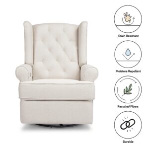 NAMESAKE Harbour Power Recliner Glider, Performance Cream Eco-Weave