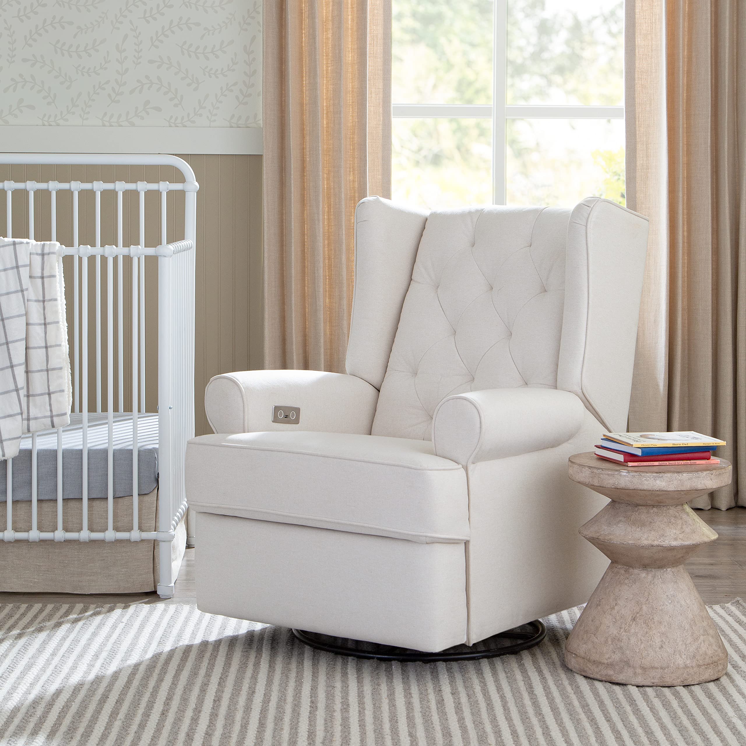 NAMESAKE Harbour Power Recliner Glider, Performance Cream Eco-Weave