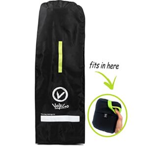 VolkGo Gate Check Bag for Single Umbrella Strollers, Durable and Lightweight, Water-Resistant, for Safe & Secure Stroller, Easy Carrying, Includes Stretch Pouch