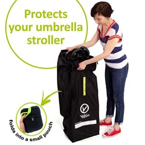 VolkGo Gate Check Bag for Single Umbrella Strollers, Durable and Lightweight, Water-Resistant, for Safe & Secure Stroller, Easy Carrying, Includes Stretch Pouch