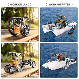 12-in-1 Science Solar Robot Kit for Kids,STEM Educational DIY Solar Powered Building Toys Experiment Set for 8 9 10 11 12 13 14 Years Boys and Girls