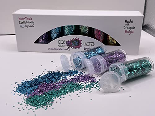 Unicorn Sparkle Association Chunky Biodegradable Eco Glitter for Crafts, Art, Makeup--Great for Kids and Fair Trade Too!