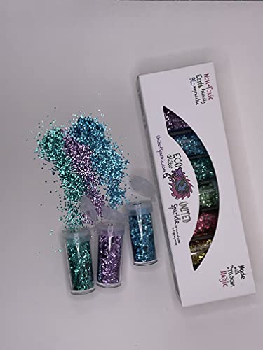 Unicorn Sparkle Association Chunky Biodegradable Eco Glitter for Crafts, Art, Makeup--Great for Kids and Fair Trade Too!