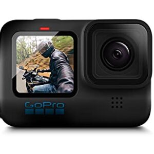 GoPro HERO10 (Hero 10) Black - Waterproof Action Camera with Front LCD and Touch Rear Screens, GP2 Engine, 5K HD Video, 23MP Photos, Live Streaming, 64GB Extreme Pro Card and 2 Extra Batteries