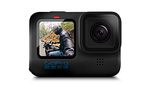 GoPro HERO10 (Hero 10) Black - Waterproof Action Camera with Front LCD and Touch Rear Screens, GP2 Engine, 5K HD Video, 23MP Photos, Live Streaming, 64GB Extreme Pro Card and 2 Extra Batteries