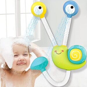 dwi dowellin bath toys for baby toddlers, upgrade electric shower head baby bath toys double sprinkler bathtub tub water toys for kids preschool child 18 months and up