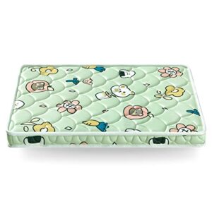 Mini Crib Mattress Topper - Suitable for [Crib Mini Crib] 38 x 24 x 4 inches - Non-Toxic, Quiet, Soft, Odor Free Foam - Printed Cartoon Pattern | Suitable for Most Portable Mini Cribs