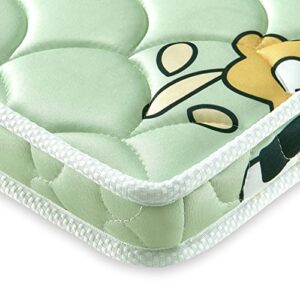 Mini Crib Mattress Topper - Suitable for [Crib Mini Crib] 38 x 24 x 4 inches - Non-Toxic, Quiet, Soft, Odor Free Foam - Printed Cartoon Pattern | Suitable for Most Portable Mini Cribs