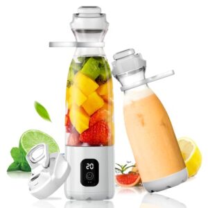 leegoal portable blender, personal blender for shakes and smoothies, 20oz blender usb rechargeable, crushes ice and frozen fruit as easily as countertop blender,3x more power than mini travel blender