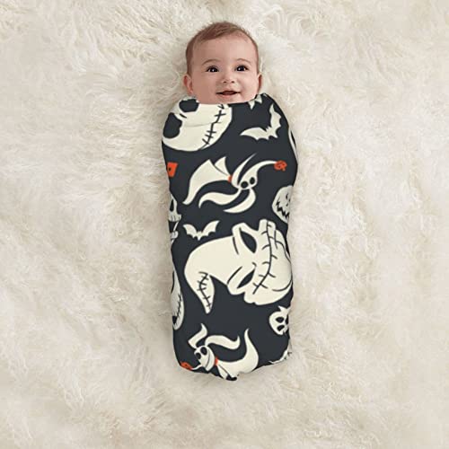 Cute Skull Swaddle Blankets boy Newborn Receiving Blankets Girl Baby Swaddle Blankets Large Swaddle Blankets Swaddling Wrap Silky Soft