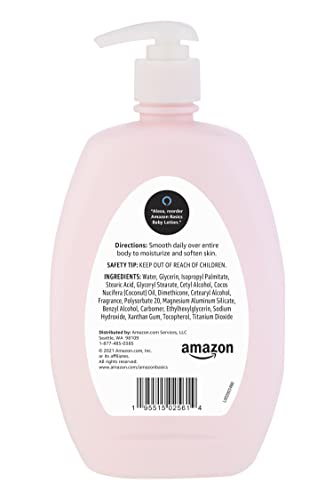 Amazon Basics Baby Lotion, Mild & Gentle, 16.9 Fluid Ounce, 1-Pack (Previously Solimo)