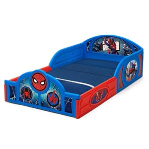 Delta Children Marvel Spider-Man Sleep and Play Toddler Bed with Built-in Guardrails