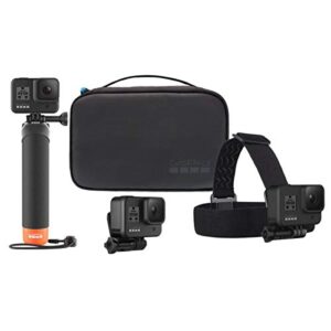 GoPro HERO10 Black, Waterproof Action Camera, 5.3K60/4K Video Bundle with Protective Housing, Adventure Kit, 128GB microSD Card, Extra Battery, Cleaning Kit