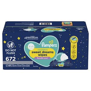 Pampers Baby Wipes Swaddlers Sweet Dreams 12X 672 Count