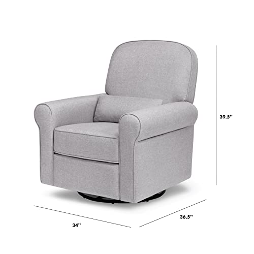 DaVinci Ruby Recliner and Swivel Glider in Misty Grey, Greenguard Gold Certified