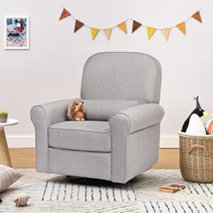 DaVinci Ruby Recliner and Swivel Glider in Misty Grey, Greenguard Gold Certified