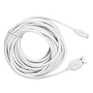 smays charger cable replacement for motorola, owlet, infant optics baby monitor - micro usb charging cord 13 ft