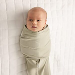 LullaBaby Swaddle – Premium 100% Cotton Sleep Sack for Newborns, Ultra-Soft & Breathable, Secure Snuggle & Easy Diaper Changes, 0-2 Months (6-12 lbs), Desert Sage