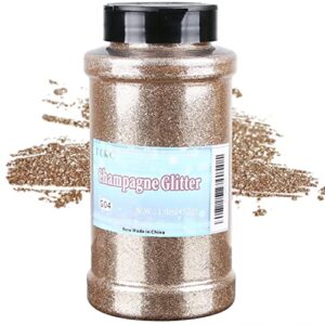 torc champagne fine glitter 1 pound 16 oz glitter powder for tumblers resin crafts slime cosmetic nail painting festival decoration