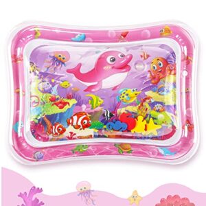 hitituto inflatable tummy time mat premium baby water play mat fun activity center for baby's stimulation growth and sensory development ideal infants toddlers baby girls toy for 3 6 9 12 24 months