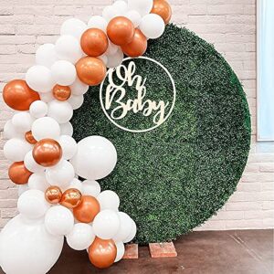 13.8in Oh Baby Sign for Baby Shower Backdrop Gold Wooden Baby Shower Banner Sign for 1st Birthday Backdrop,Oh Baby Wood Sign for Wall Photo Props,Baby Announcements (Wooden Color)