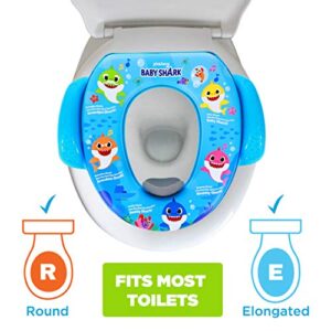 Nickelodeon Baby Shark "Sharktastic" Soft Potty Seat and Potty Training Seat - Soft Cushion, Baby Potty Training, Safe, Easy to Clean