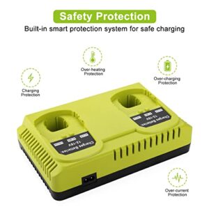 ANTRobut P117 Replacement Ryobi Charger 18v Dual Charger for Ryobi Battery Charger Dual Chemistry Li-ion & Ni-cad Ni-Mh 12V-18V for Ryobi One+ Plus Battery P100 P101 P102 P103 P105 P107 P108 1400670