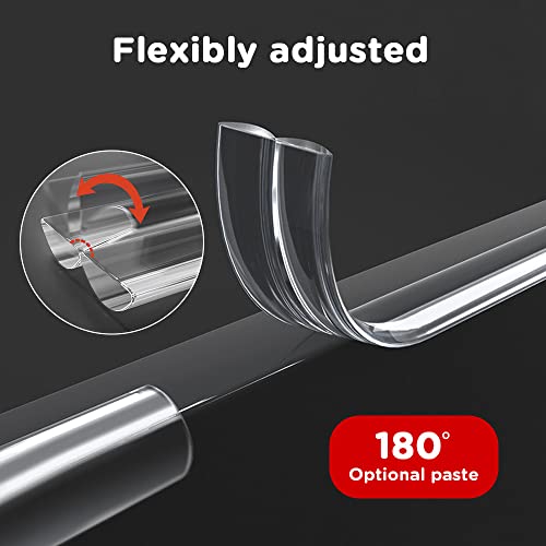 Baby Proofing, 6.6ft Edge Protector Strip Clear, Silicone Soft Corner Protectors with Upgraded Pre-Taped Strong Adhesive, Edge Protectors for Sharp Corners of Cabinets, Tables, Drawers