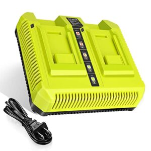 JYJZPB Dual Channel OP401 40V Battery Charger for Ryobi 40V Battery OP4050A OP4026 OP40601 OP4040 OP4030 OP4015 OP40201 Lithium Battery