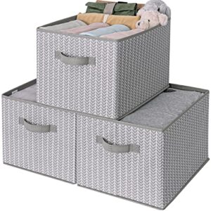 GRANNY SAYS Bundle of 1-Pack Extra Large Rectangle Storage Bins & 3-Pack Rectangle Storage Bins for Closet