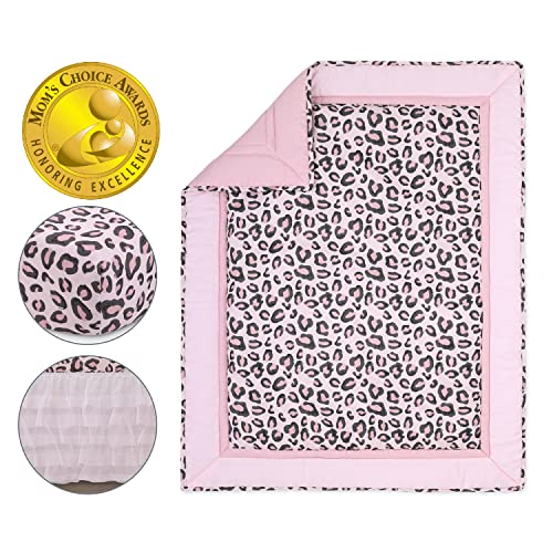 The Peanutshell Crib Bedding Sets for Girls, Leopard Love (Leopard Love 3 Piece)