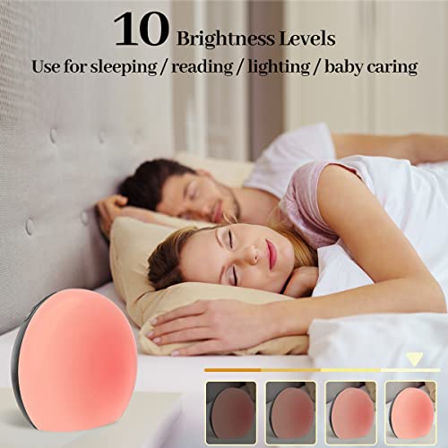 Meditation White Noise Sound Machine with 30 Soothing Sounds 12 Colors Night Light 10 Brightness Levels 32-Level Volume Control 4 Timers and Memory Function Sleep Machine for Baby Kids Adults (Black)