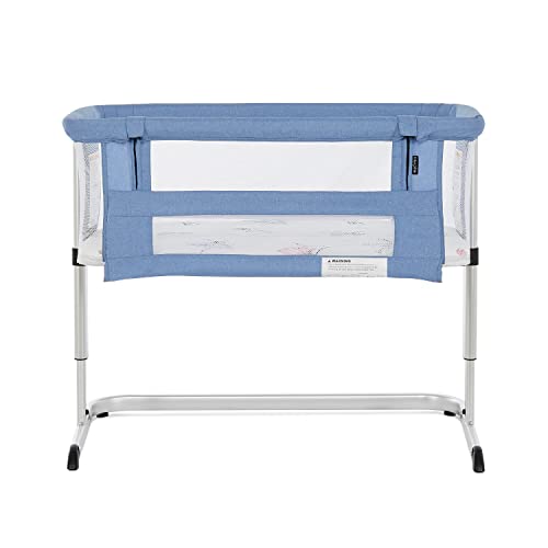 Dream On Me Daisy Bassinet and Bedside Sleeper, Lightweight and Portable Baby Bassinet, Adjustable Height Position, Easy to Fold and Carry Travel Bassinet- Carry Bag Included