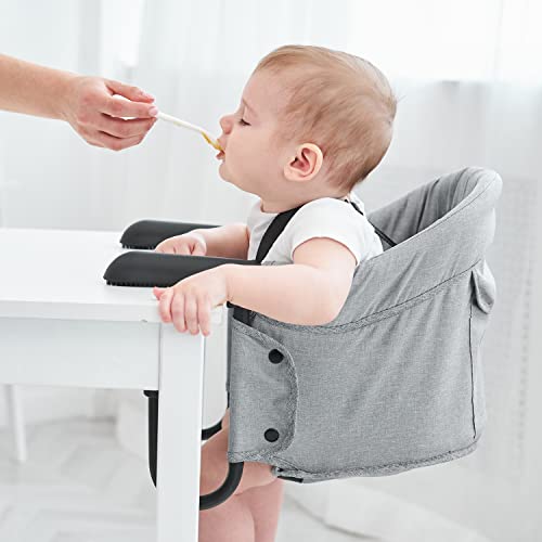 PandaEar Hook on Booster Quick Seat| Clip on Table High Chair for Home or Travel| Portable Fold-Flat High Load Design